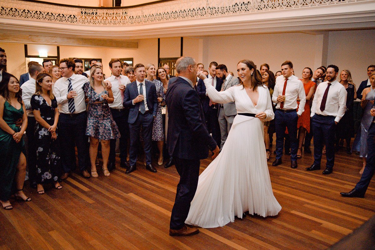 Father Daughter Dance At Ormond Hall Wedding In Melbourne