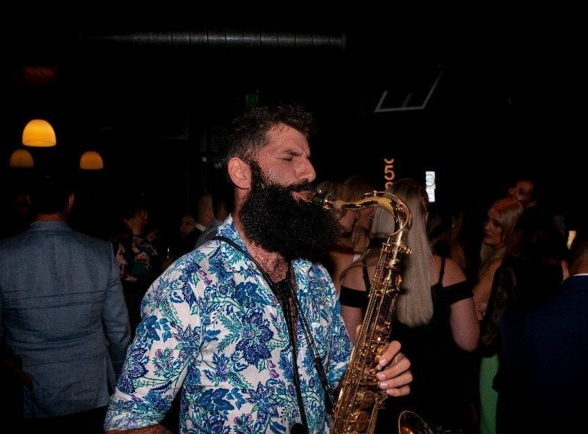 Saxophone At Top Paddock Wedding
