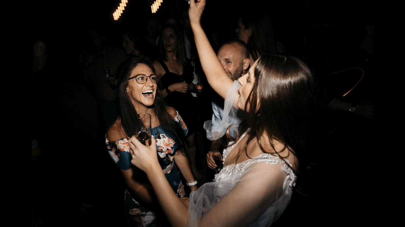 Bride Sophie Enjoys Dance Floor At Glasshaus Inside Wedding